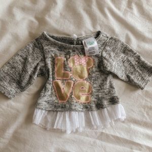 Disney Baby Minnie “Love” Top
